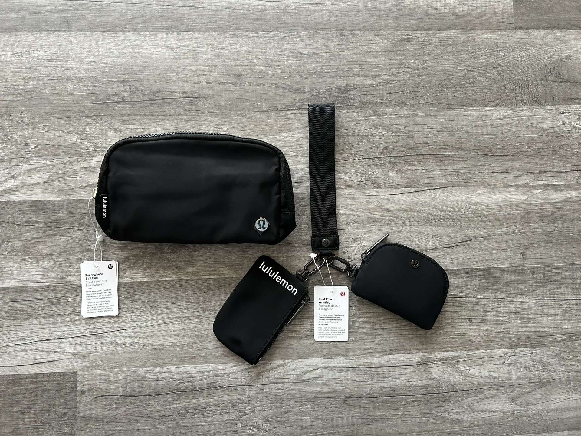 Lululemon Bundle Belt Bag and Dual Pouch Wristlet Keychain