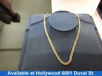 Cuban Link Chain - Yellow Gold 18k (.750) 34 grams 24 inch