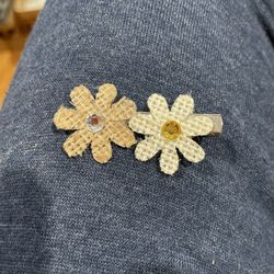 Flower Hair Clip Handmade Flower Hair Clip 