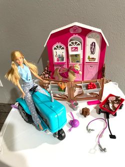 Barbie Pink Barn Doll and Pony