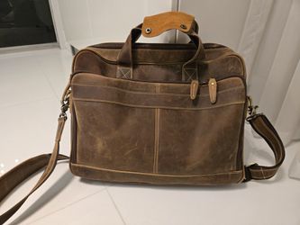 Brown Leather Messenger Case