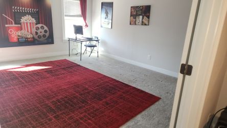 Red and black carpet