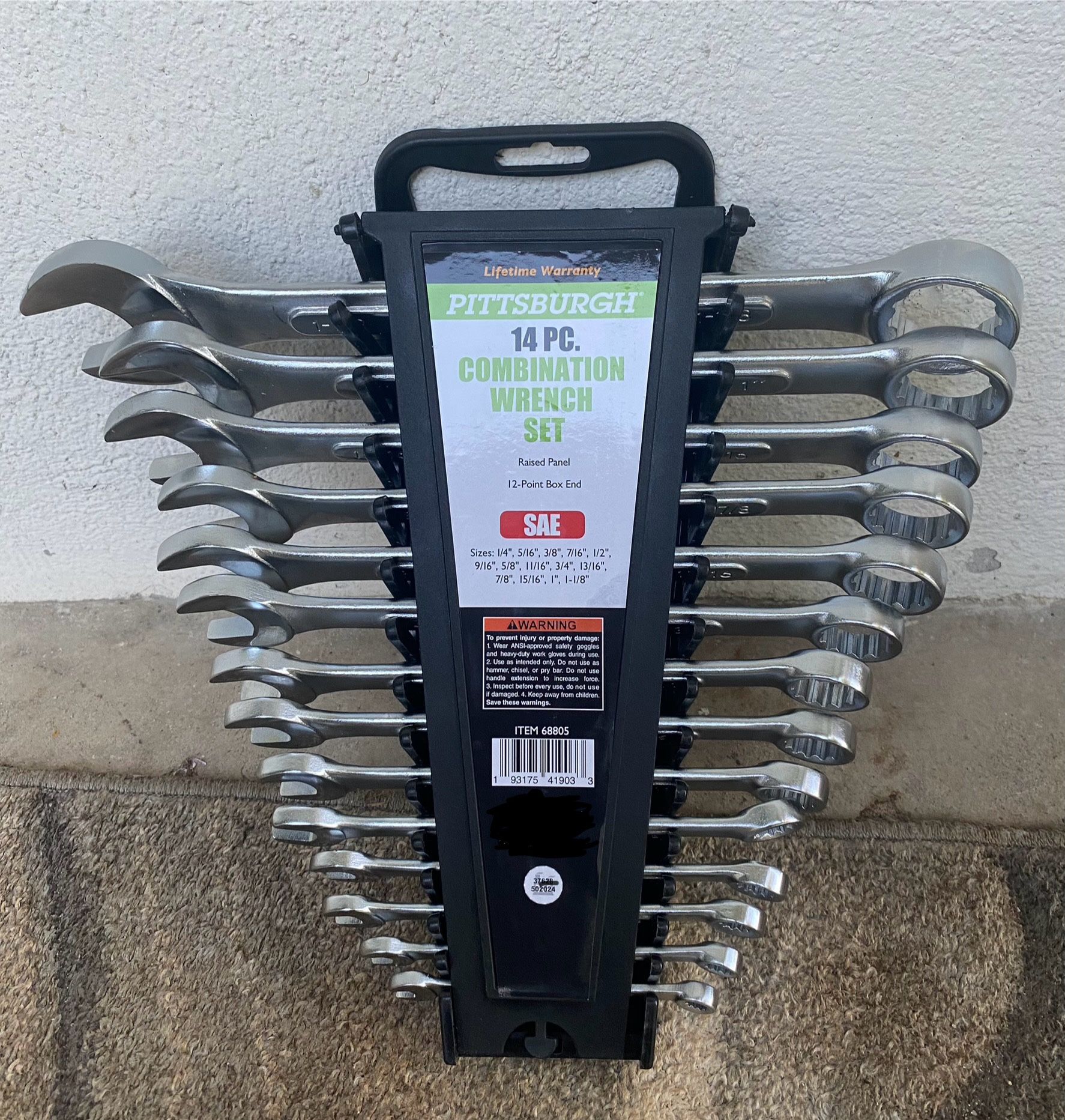 14 PC Combination Wrench Set.