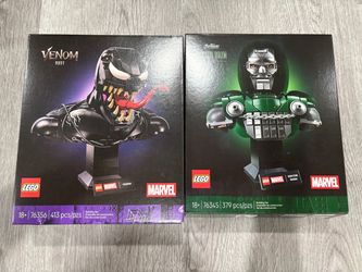 LEGO Marvel Doctor Doom (76345) & Venom Bust (76356)