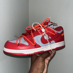 Off white university red dunks