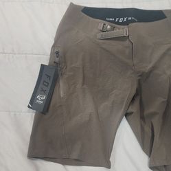 Fox Flexair Ascent Dirt Shorts Brown Size 32