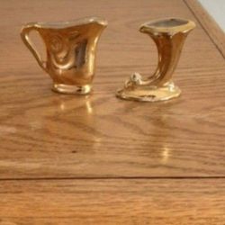 Vintage Miniture pitcher and cornucopia.  