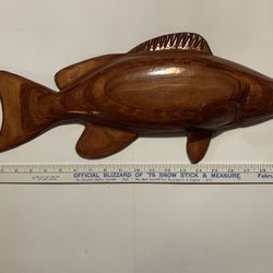 Hand Carved Wooden Fish