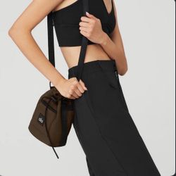 ALO CROSSBODY BROWN BUCKET BAG 