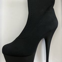 Cloth Stretch High Heels