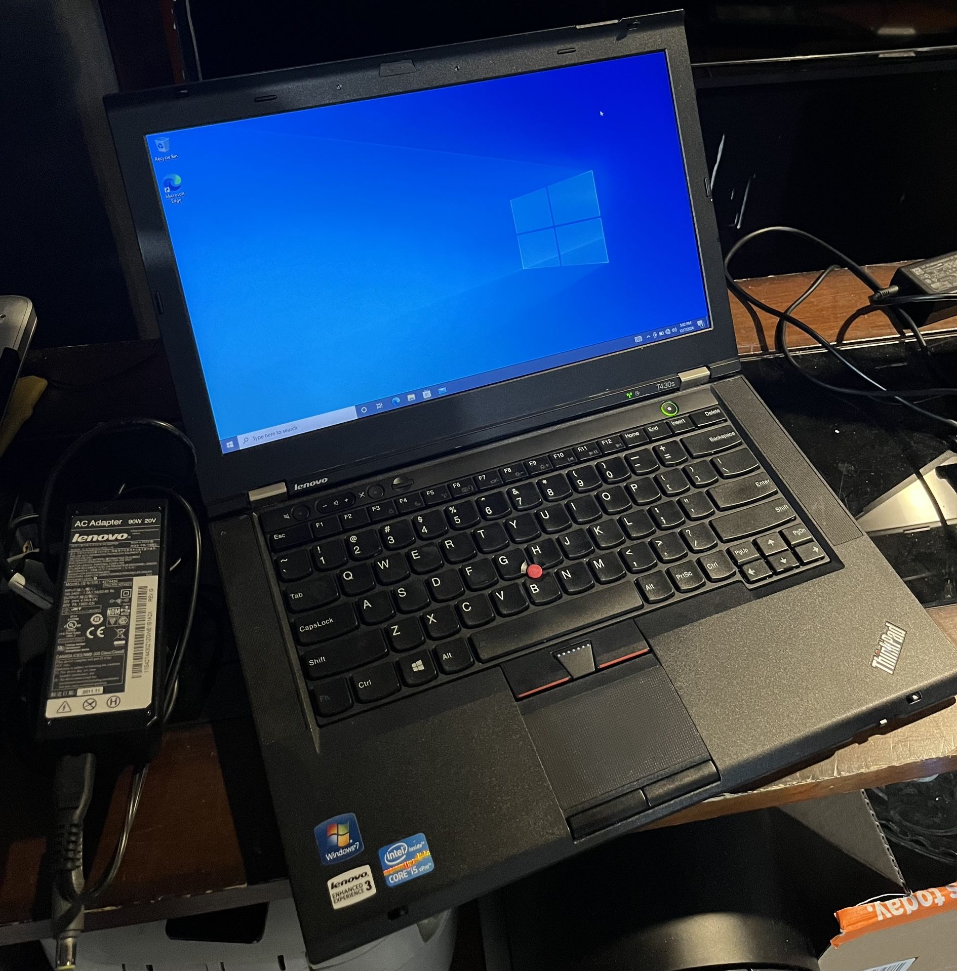 Lenovo T430s Laptop Core i5-3320M 2.60GHz 8GB DVDCD-RW 250GB HD Laptop