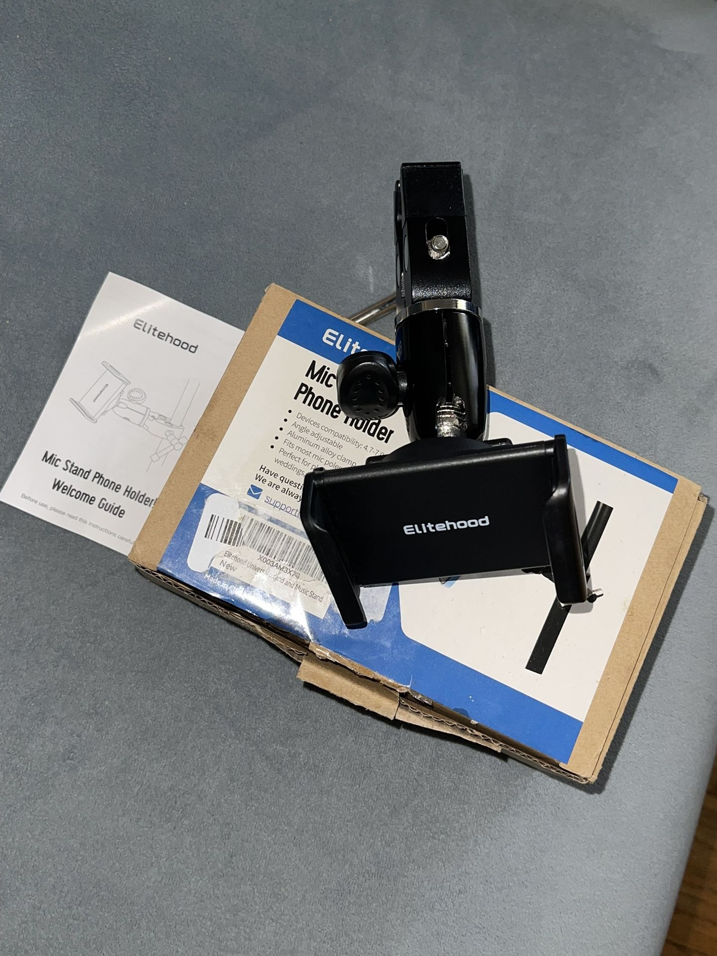 Mic Stand Phone Holder