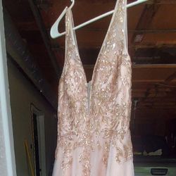 Rose Gold/Champagne Formal Dress 
