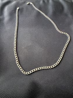 22” Sterling Silver Cuban Chain – 3mm – 19g