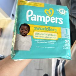 12 Packs Of 20 Diapers. Size 1. 