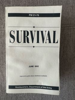 Military Survival manual FM 21-76 June 1992
