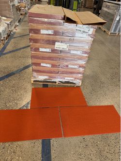 Shaw Carpet tile color Paprika 36”X18”