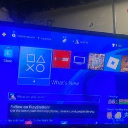PS4 with monitor