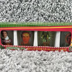 Shot Glass ELF Movie Will Ferrell Buddy Party Christmas Holiday Set Of 4 15oz Ea