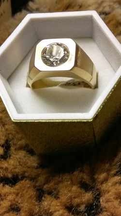 14 kt. Cz Diamond size 10 Ring....