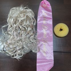 BIBBIDI BOBBIDI BOUTIQUE HAIRPIECE, SASH AND BUN DONUT