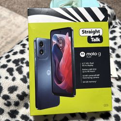 New & Sealed - Straight Talk Motorola Moto G Play (2024), 64GB, Blue - Prepaid