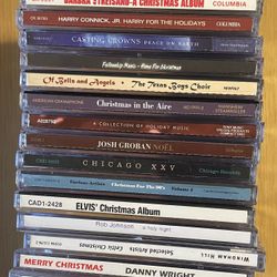 Christmas CD Lot - Elvis, Streisand, Etc 