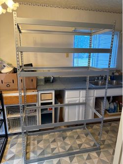 Gray Metal Storage Rack Frame Only !!!!!!
