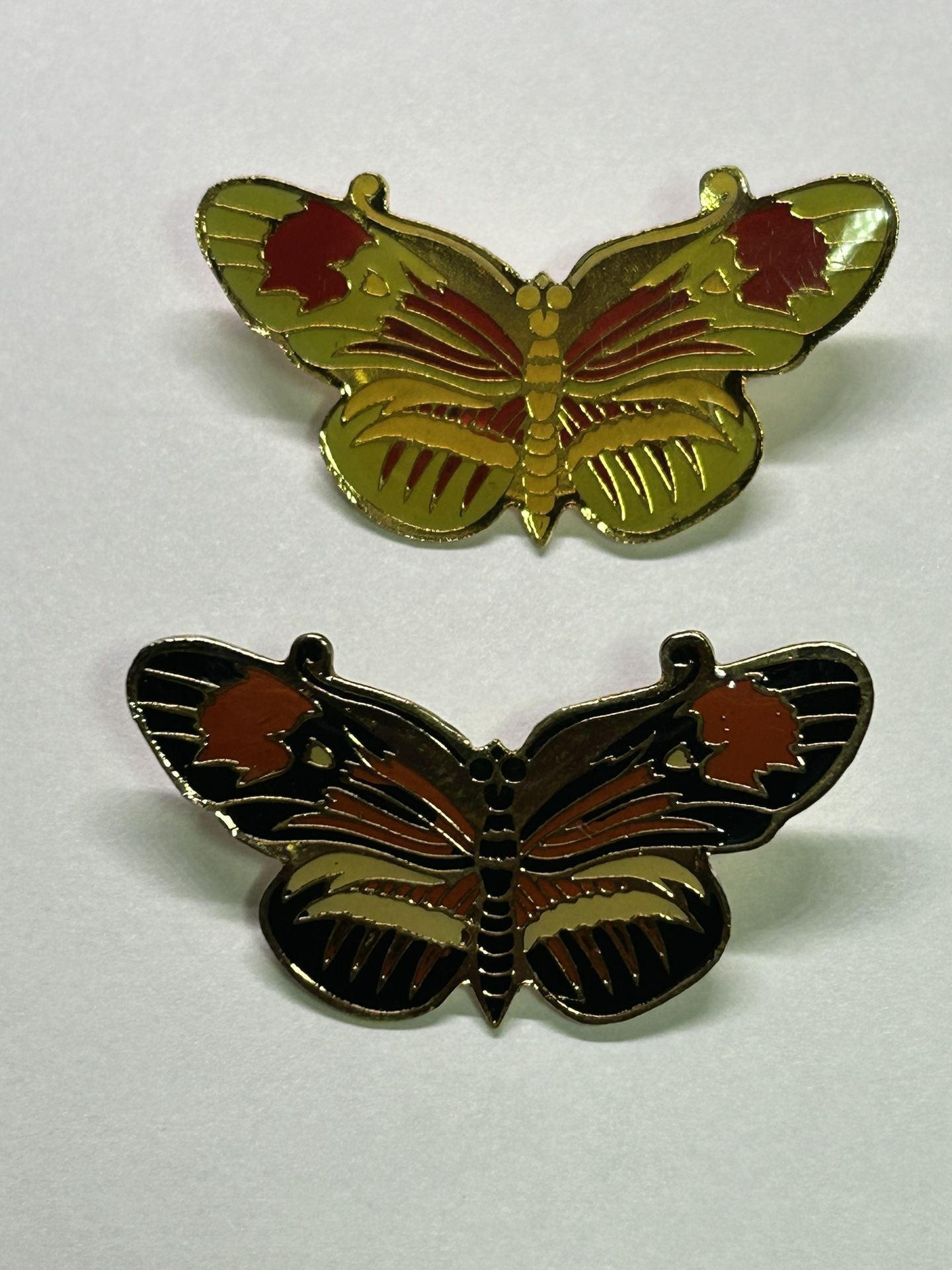2 BEAUTIFUL BUTTERFLY BROOCH BOTH FOR $12