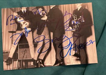 The Beatles Members Signed Small Photo 4x6 Inches
