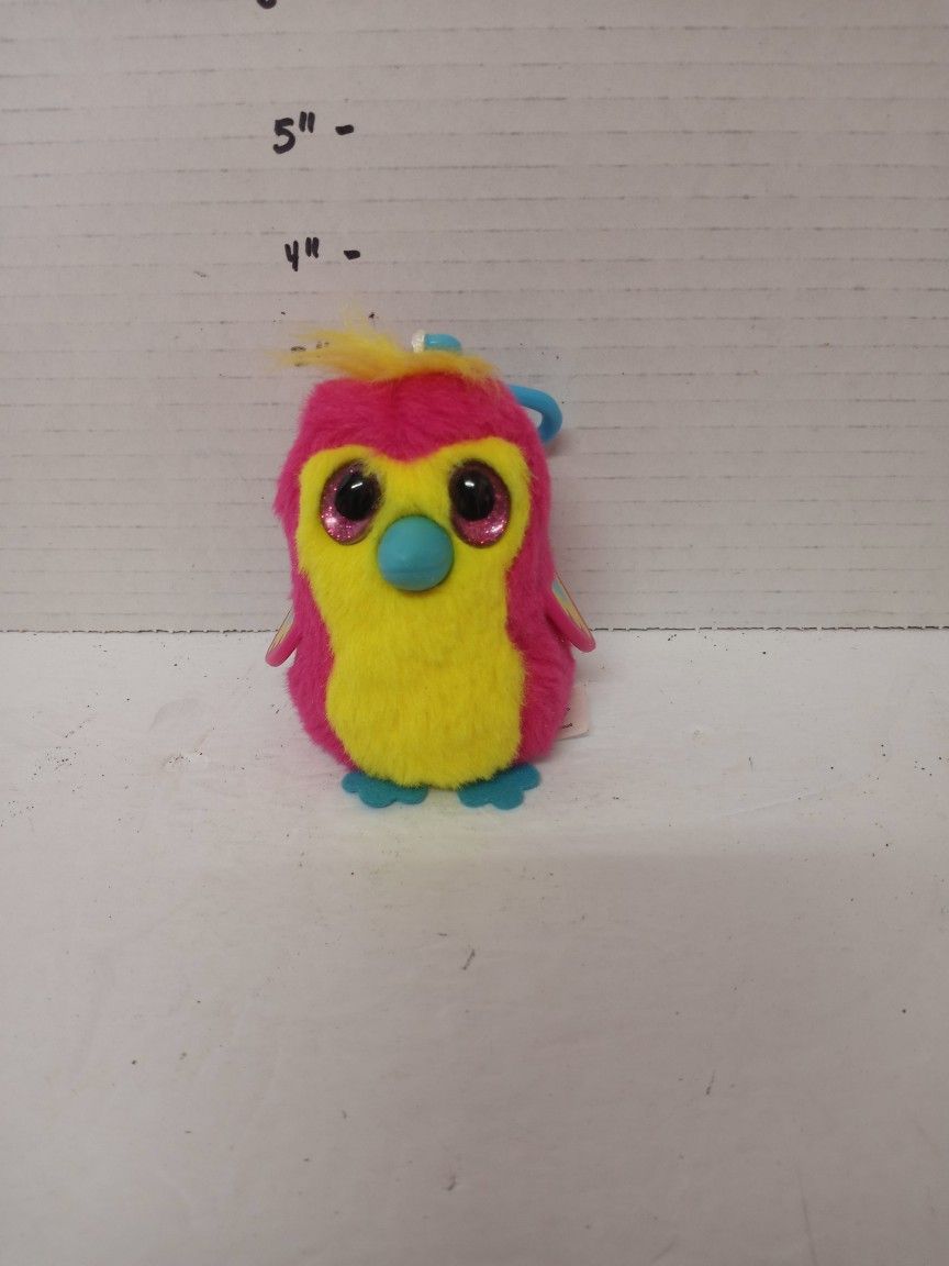 Pink Yellow Bird Hatchimal Mini Keychain