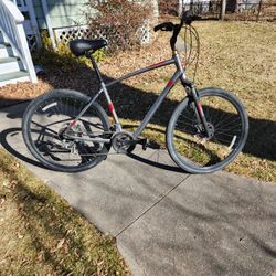 Giant- Cypress Hybrid City/Trail Bicycle with trailer hitch carrier.