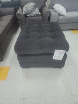 Belmont Charcoal Ottoman