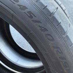 245/40/19 Pirelli Pzero (2 Tires) $60.00/ Both 