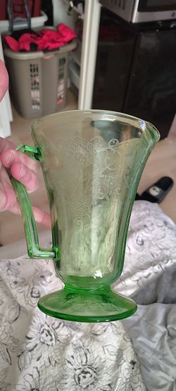 1930 Uranium glass Pitcher