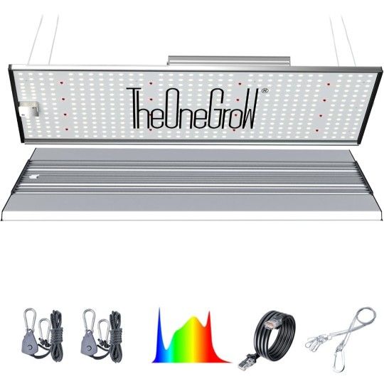 MA2000 200W LED Grow Light Full Spectrum | Commercial Plant Light Panel with Daisy Chain & Dimming | 2x4ft/4x4ft Coverage for Hydroponic Vegetables &