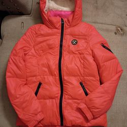New American Eagle Puffer In Red
