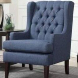 Blue Accent Chair Only Color Available Blue Wingback Chair Blue Armchair Office Chair Office Furniture Brand New Inside The Box Only Blue Available