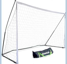 QuickPlay Kickster Elite Portable Soccer Goals - Ultra Fast Setup Weighted Training Goals for Backyard, Turf & Indoor Use - Durable Soccer Nets for Ho
