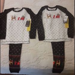 2 Sets of Christmas Pjs, One Size 8 And One Size 10