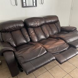 Recliner Leather Couch