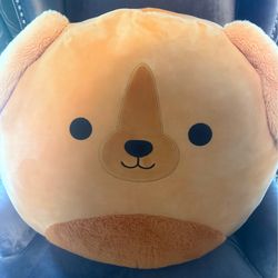 Squishmallow GIANT  Finley Jumbo 24” x24” Retired Golden Retriever Puppy Plush Used