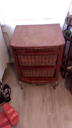 Vintage Wicker drawers