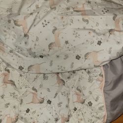 NoJo Unicorn Changing Pad Cover And Matching Sheet