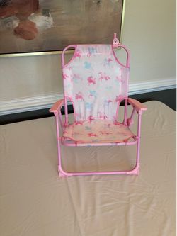FOLDING  UNICORN CHAIR FOR CHILD
