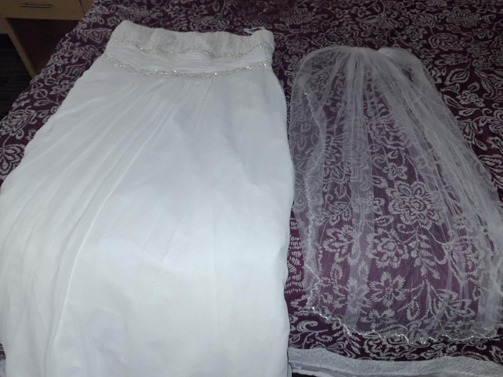 A wedding dressed