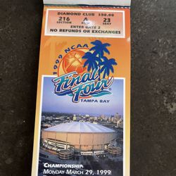 NCCA  Final Four 1999 Ticket