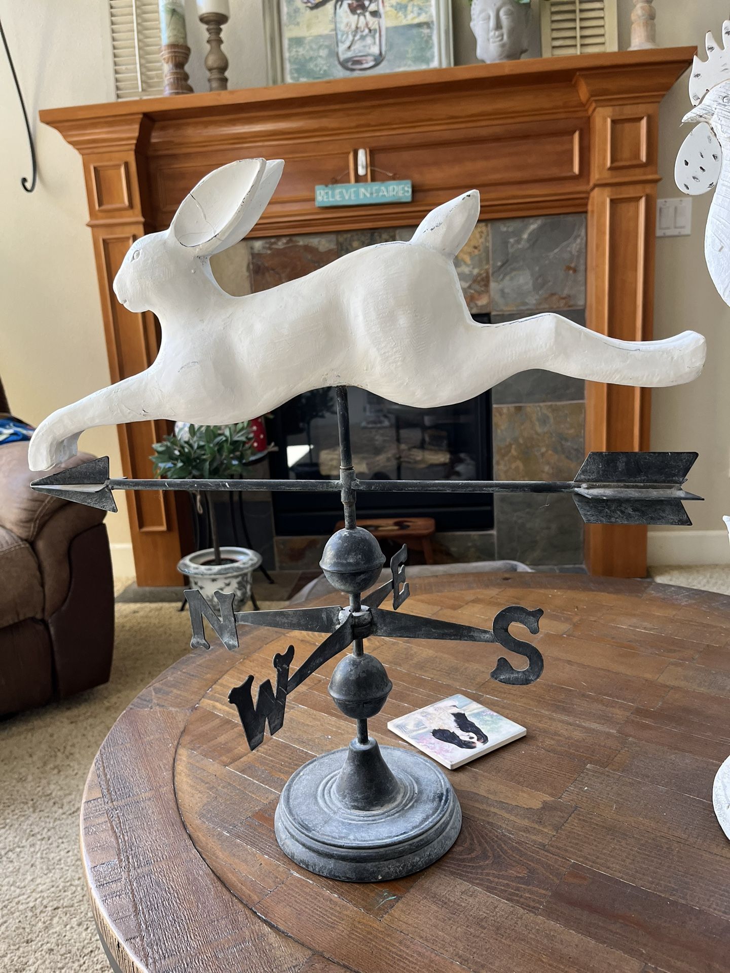 Rooster & Rabbit Weather Vanes