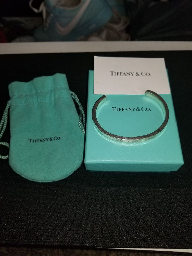 Authentic Tiffany & co silver bangle bracelet