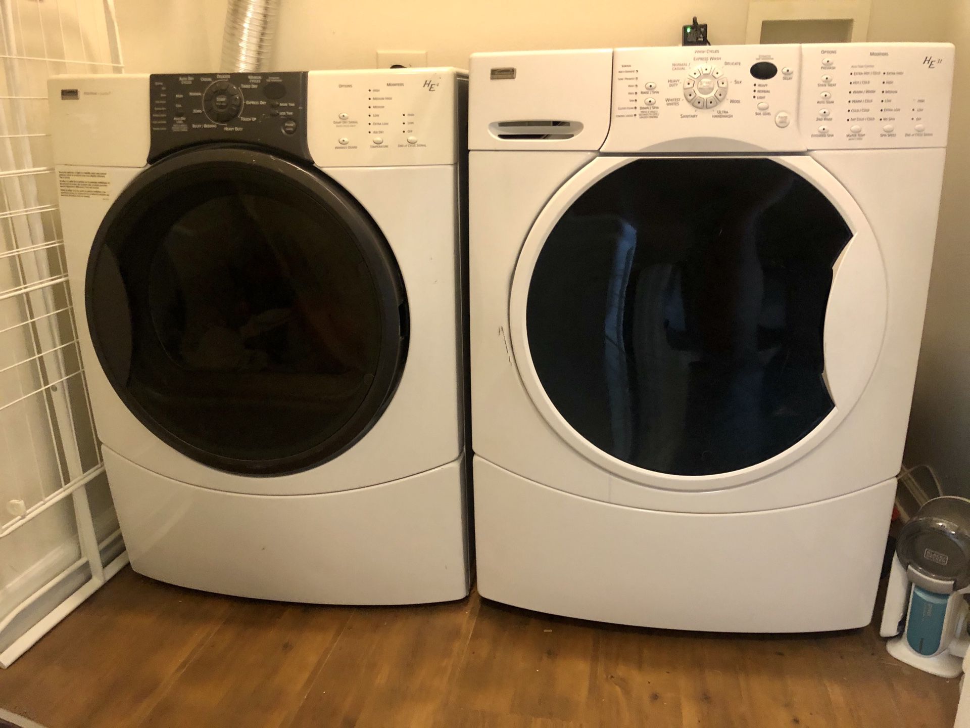 Front Load Kenmore Washer and Dryer